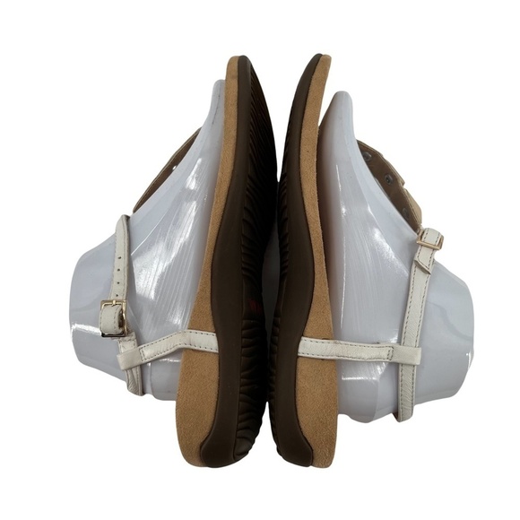Vionic White Gold Embellished Rest Nala T-Strap Flat Sandals Size 8 Wide Women’s - Picture 5 of 8